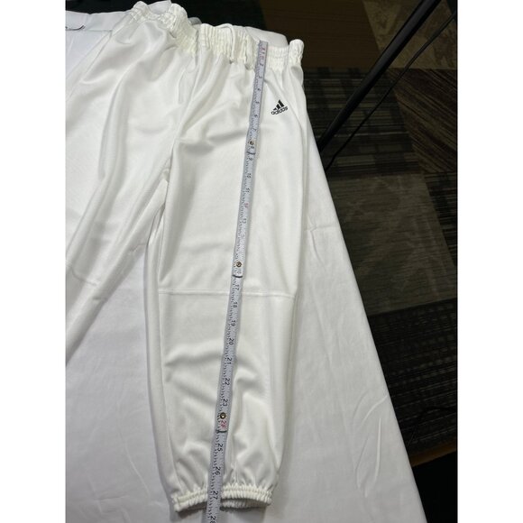 Adidas Boys White Baseball Pants Size L SKU 7102 - Picture 5 of 6